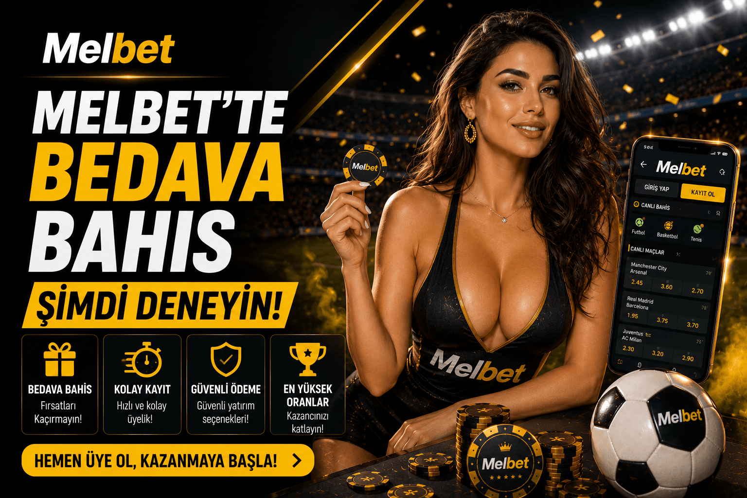 Melbet’te Bedava Bahis - Şimdi Deneyin!